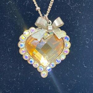 Betsey Johnson heart pendant necklace